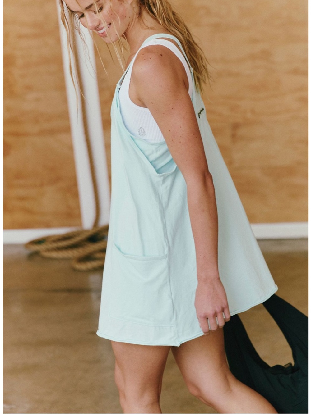Free People Hot shot mini dress pistachio frosty - Picture 3 of 9